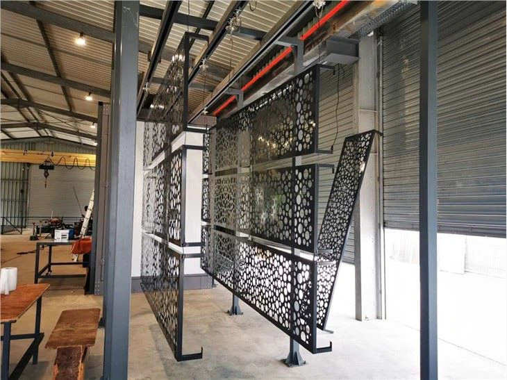 Manual Powder Coating Line With Overhead Conveyor