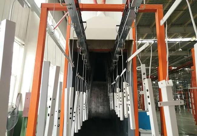 Powder Coating Line For Metal Products Manual And Automatic Powder Coating Line